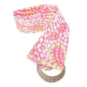 J. Crew Speckled Wide Pink Belt